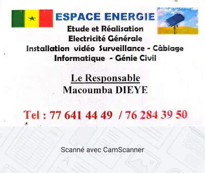 Macoumba Dieye Espace Énergie